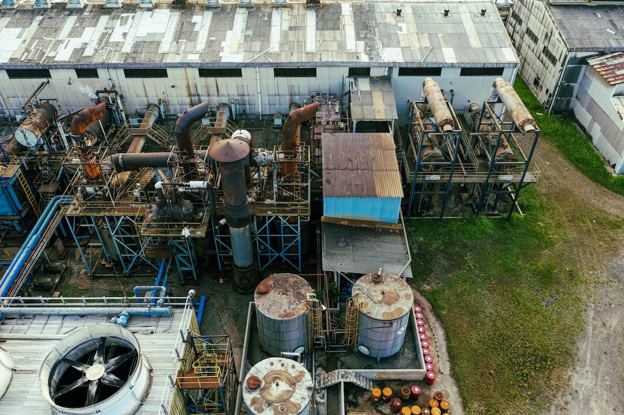 industrial containers and warehouse