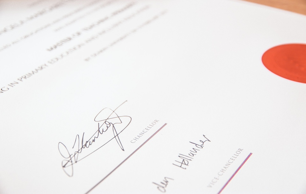 signed paper
