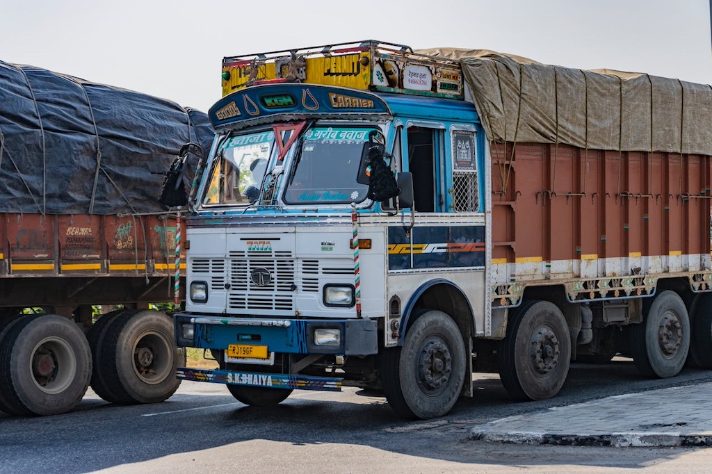 colorful indian truck